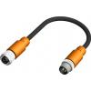 Kabel ovladače snímače, A: Vnitřní, A: Rovný 4, B: Přímý, B: Vnější, 250V 4, IP67, řada: CDF12 RS PRO 5 m