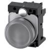 Siemens Kontrolka, řada: SIRIUS ACT 3SU11 Montáž do panelu LED Čirá, průměr výřezu: 22 mm IP20, IP66, IP67, IP69 Kulatý Siemens Kontrolka, řada: SIRIUS ACT 3SU11 Montáž do panelu LED Čirá, průměr výřezu: 22 mm IP20, IP66, IP67, IP69 Kulatý