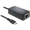 Delock USB-C®, RJ45 kabelový adaptér [1x USB-C® zástrčka - 1x RJ45 zásuvka] 62642