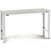 Manuflex LU7026.7035 ESD ESD pracovní stůl univerzální speciální základní stůl s plastové desky, Šxhxv = 1250 x 600 x 728-1028 mm šedobílá (RAL 7035)