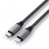 Satechi USB kabel USB 2.0 USB-C ® zástrčka, Apple Lightning konektor 0.25 m antracitová ST-TCL10M Satechi USB kabel USB 2.0 USB-C ® zástrčka, Apple Lightning konektor 0.25 m antracitová ST-TCL10M