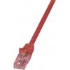 LogiLink CQ2094U RJ45 síťové kabely, propojovací kabely CAT 6 U/UTP 10.00 m červená samozhášecí, s ochranou 1 ks LogiLink CQ2094U RJ45 síťové kabely, propojovací kabely CAT 6 U/UTP 10.00 m červená samozhášecí, s ochranou 1 ks