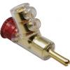 TRU COMPONENTS banánkový konektor zástrčka, rovná Ø pin: 4 mm červená 1 ks
