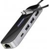 AXAGON USB-C® dokovací stanice AXAGON HMC-6GLN USB-Hub, 2x USB-A, 1x USB-C, 1x HDMI 2.0, 1x RJ45, 100 W PD – Vhodné pro značky (dokovací stanice pro notebook): AXAGON USB-C® dokovací stanice AXAGON HMC-6GLN USB-Hub, 2x USB-A, 1x USB-C, 1x HDMI 2.0, 1x RJ45, 100 W PD – Vhodné pro značky (dokovací stanice pro notebook):