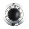 Knoflík potenciometru Chromová 46 mm Průměr knoflíku, barva ukazatele: Černá barva ukazatele 6.35 mm hřídel Vishay
