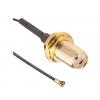 Koaxiální kabel, řada: CSJ-SGFB, Černá Polyolefin, A: Zástrčka, B: MHF4 200 mm Linx