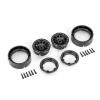 Traxxas TRX-9781 Slepené ráfky 1.0 s beadlock, černé