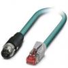 Phoenix Contact Cat5 Ethernetové kabely, řada: NBC, Modrá, Polyuretan, 60V 10 m 2, typ pláště: Stíněné Phoenix Contact Cat5 Ethernetové kabely, řada: NBC, Modrá, Polyuretan, 60V 10 m 2, typ pláště: Stíněné