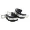 JCS Spona tvaru P 21 mm (vnitřní prům.), Černá, Pryž, Nerezová ocel 304 JCS Spona tvaru P 21 mm (vnitřní prům.), Černá, Pryž, Nerezová ocel 304