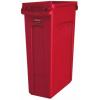 Rubbermaid Commercial Products Nádoba na odpad, Slim Jim 23gal, Červená Polypropylen Rubbermaid Commercial Products Nádoba na odpad, Slim Jim 23gal, Červená Polypropylen
