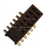 Dutinková lišta DS1065-05-2×6, 4,4 mm, 2řadá, SMD