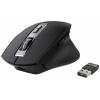 Renkforce RF-WM-300 optická ergonomická myš, přenos Bluetooth®, bezdrátový, 7 tlačítko, 2400 dpi, černá/šedá