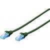Digitus DK-1512-005/G RJ45 síťové kabely, propojovací kabely CAT 5e U/UTP 0.50 m zelená kroucené páry 1 ks