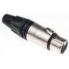 Neutrik Konektor XLR, počet kontaktů: 5, orientace těla: Rovný Vnitřní, pokovení: Stříbro přes nikl, Kabel, 50 V ac,