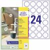 Avery-Zweckform L3415-10 univerzální etikety Ø 40 mm papír bílá 240 ks trvalé laserová tiskárna, barevná laserová tiskárna Avery-Zweckform L3415-10 univerzální etikety Ø 40 mm papír bílá 240 ks trvalé laserová tiskárna, barevná laserová tiskárna