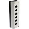 Pouzdro tlačítka, řada: RMQ Titan M22, průměr výřezu: 22 mm Šedá Plastové Eaton, počet výřezů: 6 Pouzdro tlačítka, řada: RMQ Titan M22, průměr výřezu: 22 mm Šedá Plastové Eaton, počet výřezů: 6