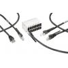 TE Connectivity Cat5e Ethernetové kabely, Černá, Nízko dýmivý bezhalogenový 250 mm, typ pláště: Stíněné Stíněný TE Connectivity Cat5e Ethernetové kabely, Černá, Nízko dýmivý bezhalogenový 250 mm, typ pláště: Stíněné Stíněný