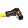 Kabel ovladače snímače, A: Vnější, A: M12, Pravoúhlý 5, B: Bez koncovky, 250V, IP68, řada: C5B06 Mueller Electric 5 m