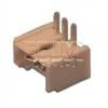 Jednořadá vidlice W1125-03PRT0C2R, 3 vývody, 90°, rozteč 1,25 mm Jednořadá vidlice W1125-03PRT0C2R, 3 vývody, 90°, rozteč 1,25 mm