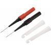 VOLTCRAFT MMS-130 měřicí hrot Měřicí jehla o průměru 0,7 mm konektor 4 mm;černá, červená 3 A, 1 pár