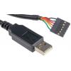 Kabel Sériový převodový kabel TTL na USB, pro použití s: USB na TTL UART kabel, čip FTDI TTL-232R-3V3 FTDI Chip