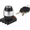 TRU COMPONENTS TC-12835264 ONPOW26BK-Y/21 uzamykatelný spínač - čelní prvek otočný přepínač černá 2 x 90 ° 1 ks