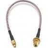 Koaxiální kabel, řada: MMCX RG178, Černá Polytetrafluorethylén, vnější průměr: 1.8 mm OD 152.4 mm 50 Ω Wurth Elektronik Koaxiální kabel, řada: MMCX RG178, Černá Polytetrafluorethylén, vnější průměr: 1.8 mm OD 152.4 mm 50 Ω Wurth Elektronik