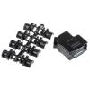 MH Connectors Plášť D-Sub, řada: MHD45ZK-BK, orientace těla: Úhlový, počet kontaktů: 9, materiál pouzdra: Zinek, barva: MH Connectors Plášť D-Sub, řada: MHD45ZK-BK, orientace těla: Úhlový, počet kontaktů: 9, materiál pouzdra: Zinek, barva: