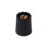 Knoflík potenciometru Elma 21 mm 0.25 in, Černá