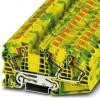Phoenix Contact Zemnicí svorkovnice 3208786, řada: PT 2, 600V Zelená, Žlutá 25mm² 1 Zásuvný ATEX, IECEx