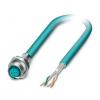 Phoenix Contact Cat5 Kabelové sestavy, řada: VS-M12FSBP, Modrá, Polyuretan, 60V 2 m 2, typ pláště: Stíněné Stíněný Phoenix Contact Cat5 Kabelové sestavy, řada: VS-M12FSBP, Modrá, Polyuretan, 60V 2 m 2, typ pláště: Stíněné Stíněný