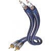 Inakustik 00404015 cinch audio kabel [2x cinch zástrčka - 2x cinch zástrčka] 1.50 m modrá, stříbrná pozlacené kontakty