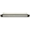 RS PRO Regálový panel, Ocel 1 U barva Černá 44 mm 482mm