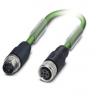 Phoenix Contact Cat5 Ethernetové kabely, řada: NBC, Zelená, Polyvinylchlorid, 48V 2 m, typ pláště: Stíněné Stíněný