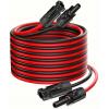 Solární kabel H1Z2Z2-K, 4 mm², 10 m, MC4 konektory, červený+černý