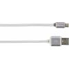Skross USB kabel USB 2.0 USB-A zástrčka, USB Micro-B zástrčka 1.00 m stříbrná Odolnost 2700240