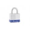 Master Lock Ocelový visací zámek Klíč, Laminovaná ocel, Kalená ocel 7 mm třmen, Modrá 40mm