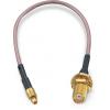 Koaxiální kabel, řada: MMCX, SMA RG178, Černá Polytetrafluorethylén, vnější průměr: 1.8 mm OD 152.4 mm 50 Ω Wurth Koaxiální kabel, řada: MMCX, SMA RG178, Černá Polytetrafluorethylén, vnější průměr: 1.8 mm OD 152.4 mm 50 Ω Wurth