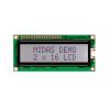 Alfanumerický displej LCD MC21605C6W-FPTLWI-V2 Alfanumerické podsvícení LED Paralelní Midas 2 x 16 Alfanumerický displej LCD MC21605C6W-FPTLWI-V2 Alfanumerické podsvícení LED Paralelní Midas 2 x 16