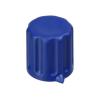 Přístrojový knoflík KP1406, 14 × 15 mm, hřídel 6 mm, tmavě modrý Přístrojový knoflík KP1406, 14 × 15 mm, hřídel 6 mm, tmavě modrý