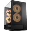 Cougar CGR-2WA3B-RGB midi tower PC skříň černá 2 předinstalované ventilátory, boční okno, integrované osvětlení