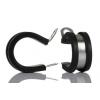 RS PRO Spona tvaru P 21 mm (vnitřní prům.), Černá, Pryž, Nerezová ocel 304 RS PRO Spona tvaru P 21 mm (vnitřní prům.), Černá, Pryž, Nerezová ocel 304