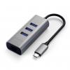 Satechi ST-TC2N1USB31AM USB Hub 3 porty USB-A, RJ45 USB 3.0 5 GBit/s vesmírná šedá ST-TC2N1USB31AM