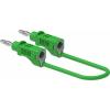 Electro PJP 2112-CD1-100V měřicí kabel banánková zástrčka 4 mm 100 cm zelená 1 ks Electro PJP 2112-CD1-100V měřicí kabel banánková zástrčka 4 mm 100 cm zelená 1 ks