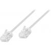 LogiLink CQ3101U RJ45 síťové kabely, propojovací kabely CAT 6A U/UTP 15.00 m bílá extrémně tenký , flexibilní provedení, samozhášecí, bez halogenů 1 ks