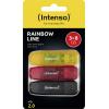 Intenso Rainbow Line USB flash disk Retail 8 GB černá, červená, žlutá 3502463 USB 2.0 Intenso Rainbow Line USB flash disk Retail 8 GB černá, červená, žlutá 3502463 USB 2.0
