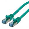 Roline Cat6a Ethernetové kabely, Zelená, Nízko dýmivý bezhalogenový 5 m 8, typ pláště: Stíněné Stíněný