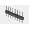 Kolíková lišta jednořadá 1×8, rozteč 2,54 mm, rovné vývody Au