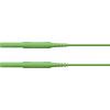 Schützinger bezpečnostní měřicí kabely zástrčka 4 mm zástrčka 4 mm 200.00 cm zelená 1 ks