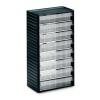 Skladovací jednotka se zásuvkami 8 Šedá Polypropylen Průhledné zásuvky 550 mm x 310mm x 180 mm Treston
